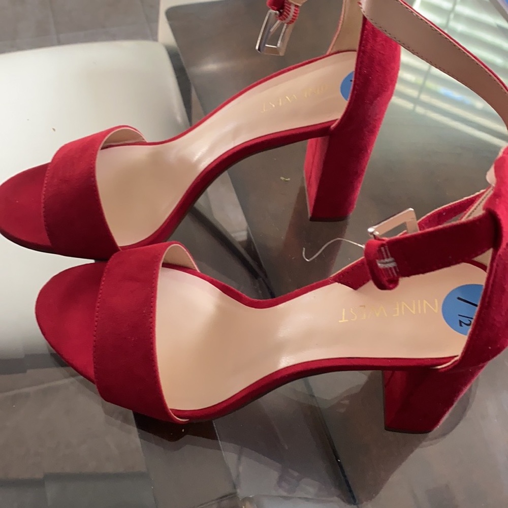 Red Suede heels